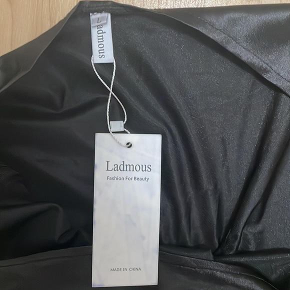 Ladmous black one shoulder cocktail dress. Size large. New with tags. - Picture 3 of 4